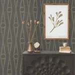 Antonina Vella Henlein - Charcoal Wallpaper | Buy Online Antonina Vella Henlein wallpaper, color Charcoal, SKU AB3014