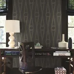 Antonina Vella Henlein - Charcoal Wallpaper | Buy Online Antonina Vella Henlein wallpaper, color Charcoal, SKU AB3014