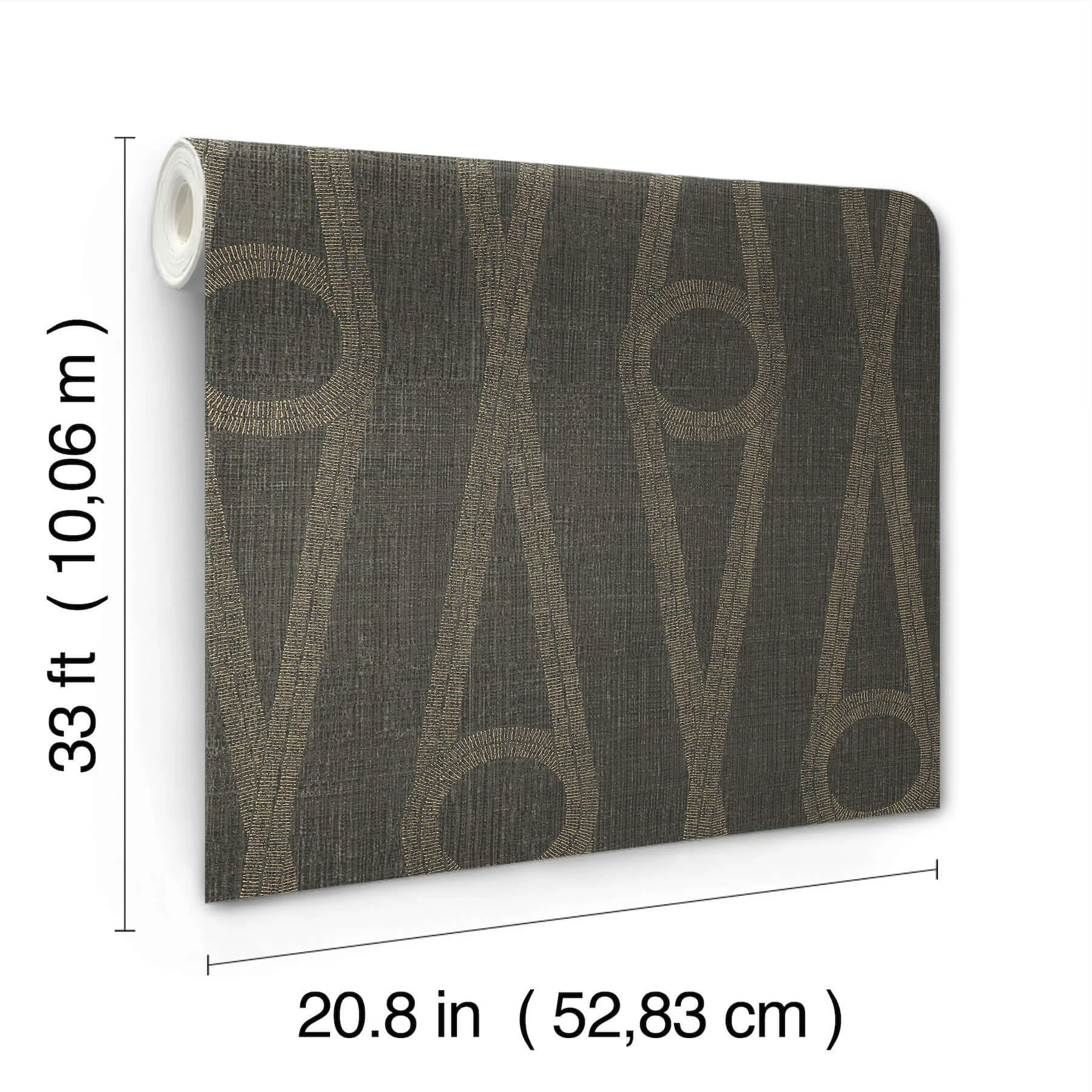 Antonina Vella Henlein - Charcoal Wallpaper | Buy Online Antonina Vella Henlein wallpaper, color Charcoal, SKU AB3014