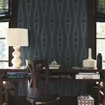 Antonina Vella Henlein wallpaper, color Indigo, SKU AB3015