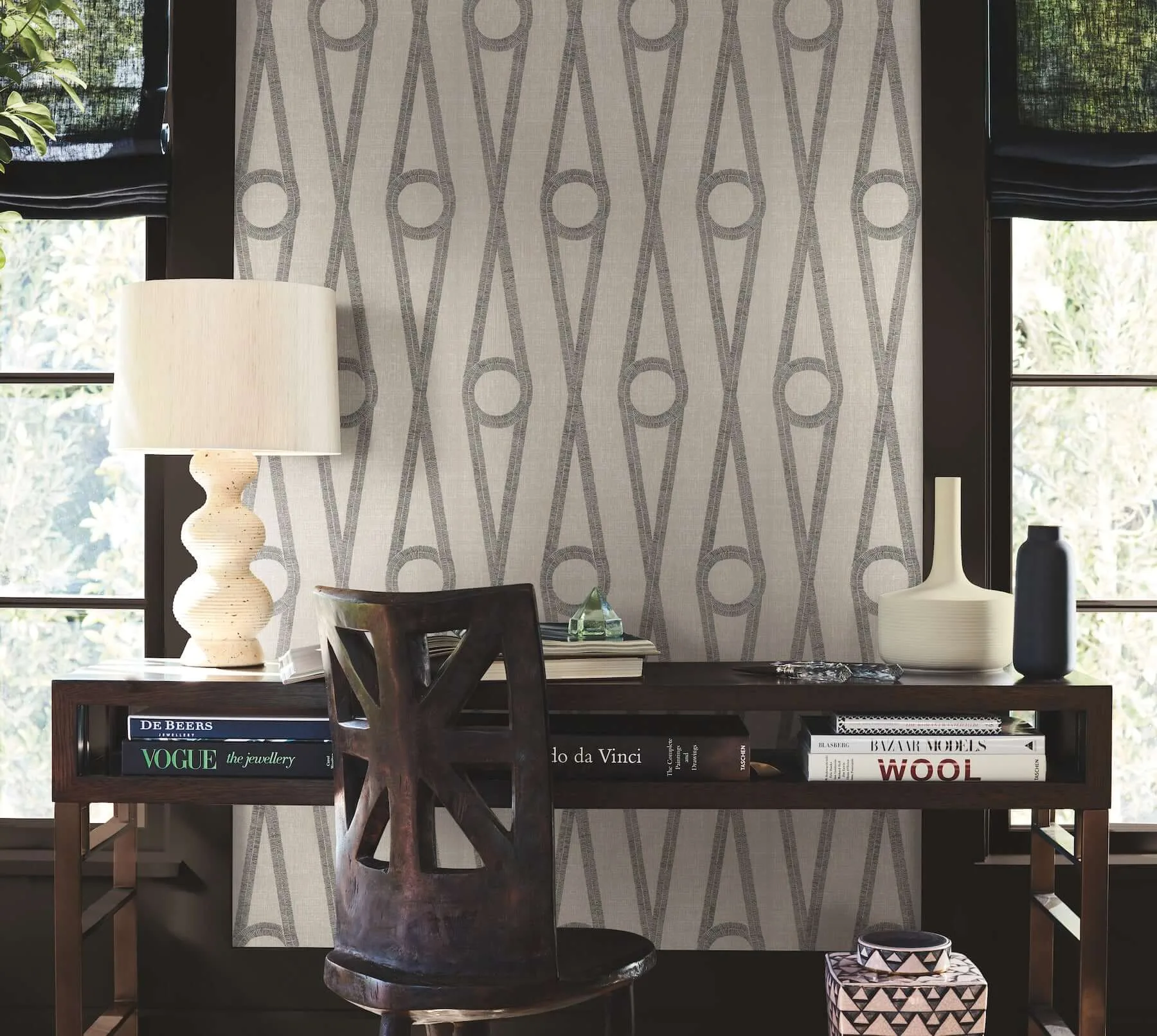 Antonina Vella Henlein - Putty Wallpaper | Buy Online Antonina Vella Henlein wallpaper, color Putty, SKU AB3011