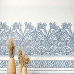 Antonina Vella Henna - Blue & White Wallpaper | Buy Online Antonina Vella Henna wallpaper, color Blue & White, SKU BO6741M