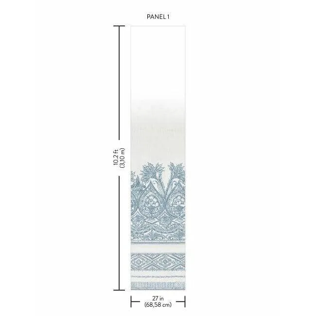 Antonina Vella Henna - Blue & White Wallpaper | Buy Online Antonina Vella Henna wallpaper, color Blue & White, SKU BO6741M