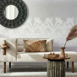 Antonina Vella Henna wallpaper, color White & Grey, SKU BO6742M