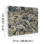 Antonina Vella Heronwood - Black Wallpaper | Buy Online Antonina Vella Heronwood wallpaper, color Black, SKU AB3104