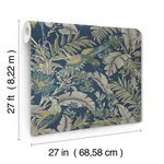 Antonina Vella Heronwood wallpaper, color Navy, SKU AB3103