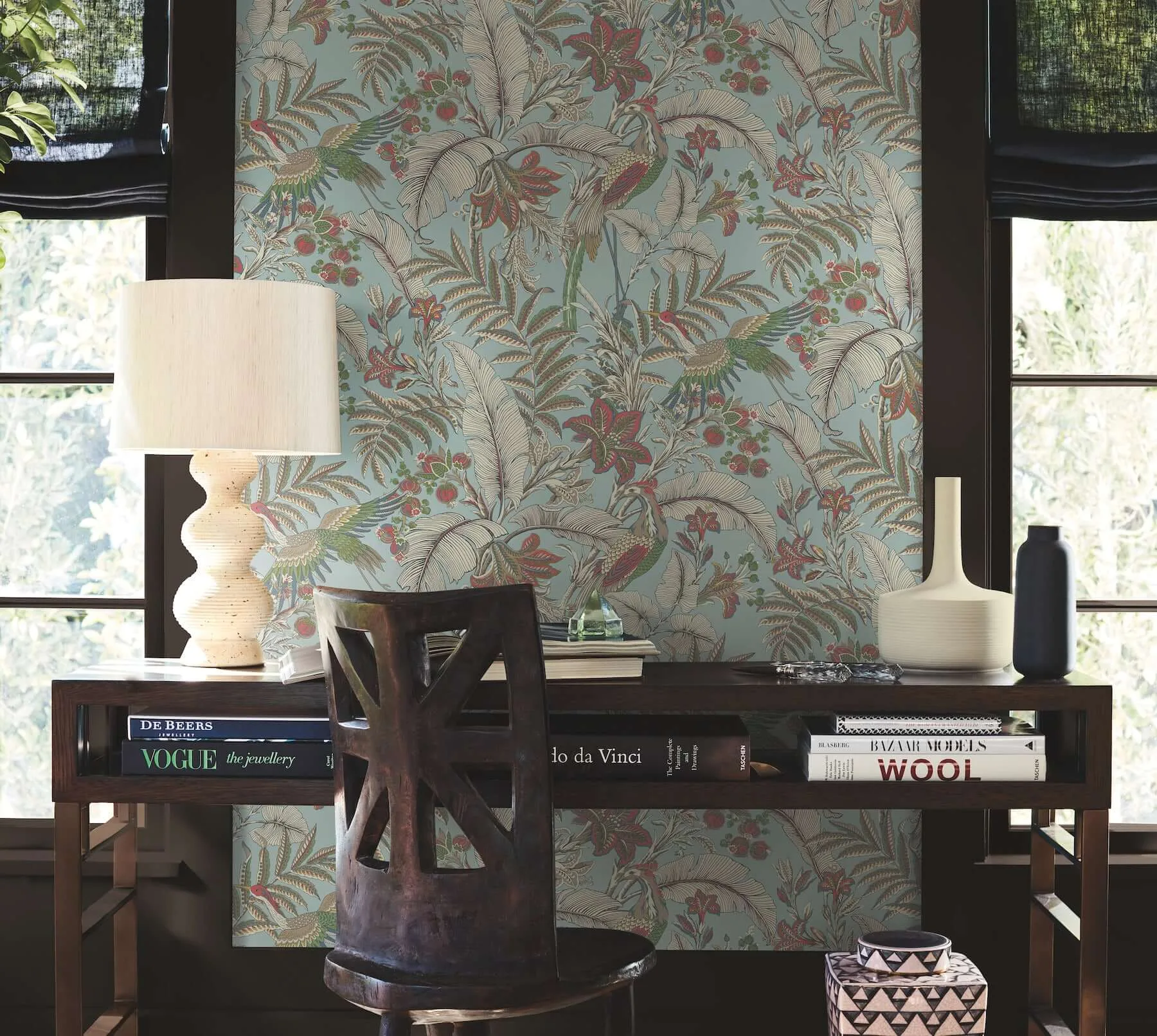 Antonina Vella Heronwood - Sky Blue Wallpaper | Buy Online Antonina Vella Heronwood wallpaper, color Sky Blue, SKU AB3102