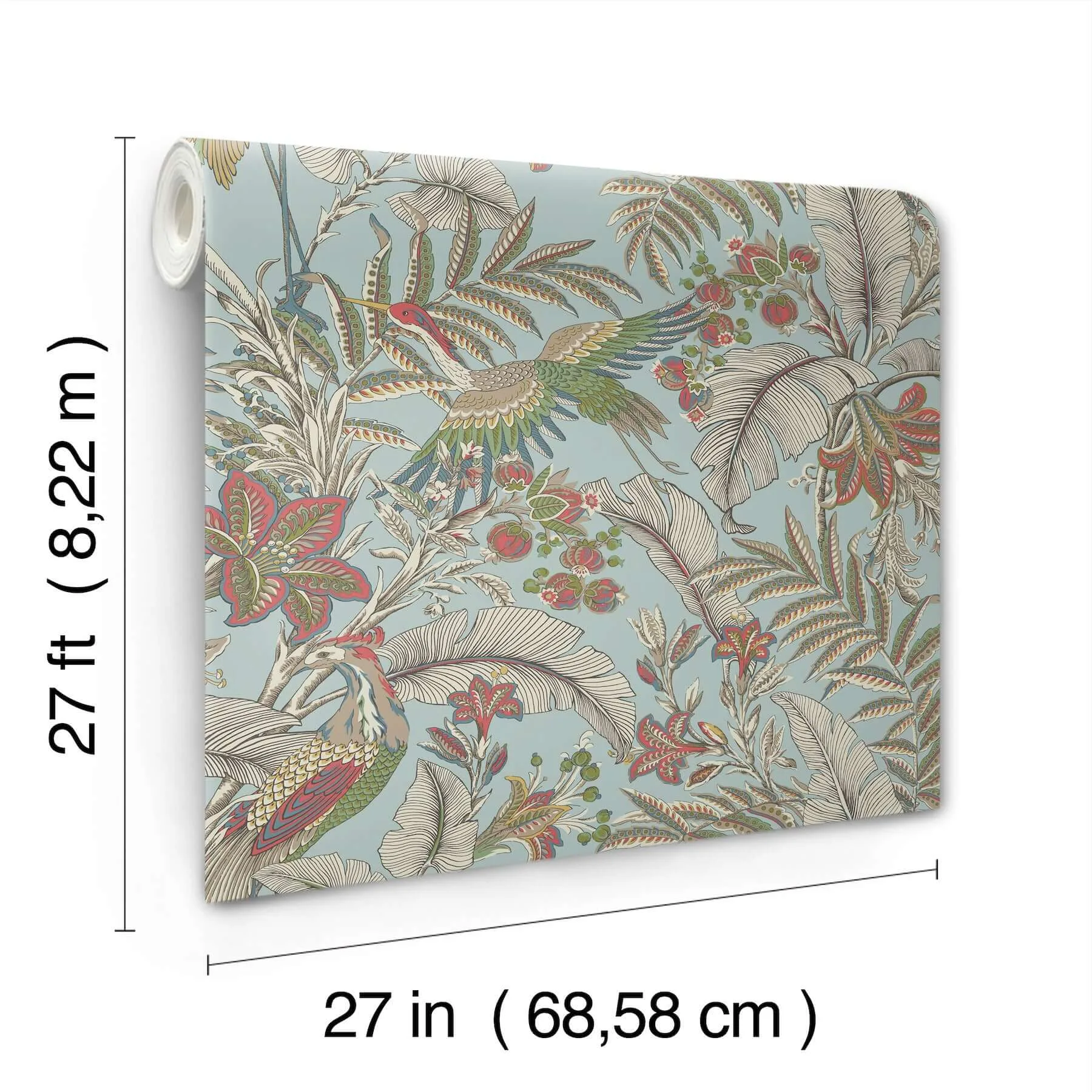 Antonina Vella Heronwood - Sky Blue Wallpaper | Buy Online Antonina Vella Heronwood wallpaper, color Sky Blue, SKU AB3102
