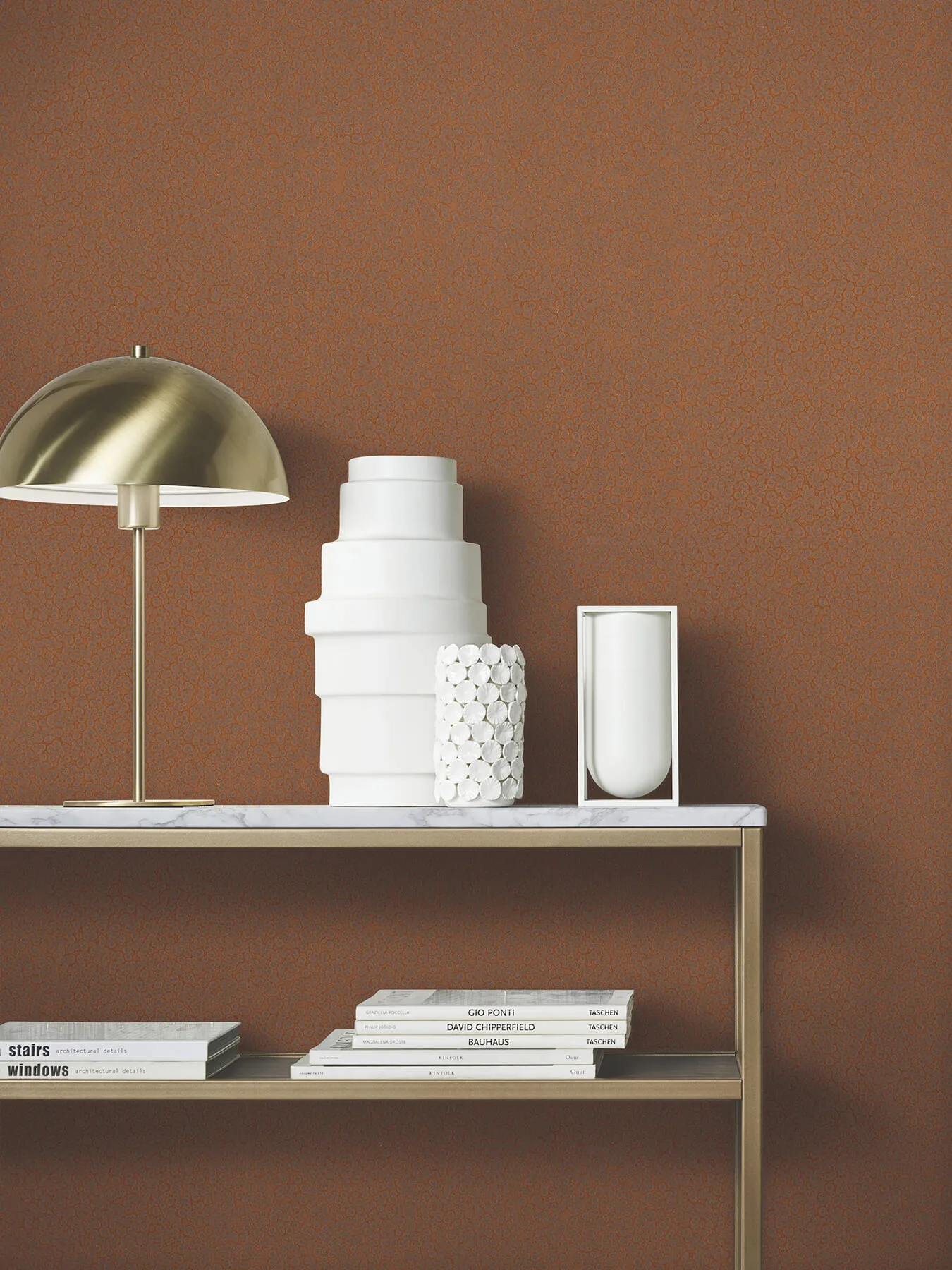 Antonina Vella Hudson - Copper Wallpaper | Buy Online Antonina Vella Hudson wallpaper, color Copper, SKU MA34958