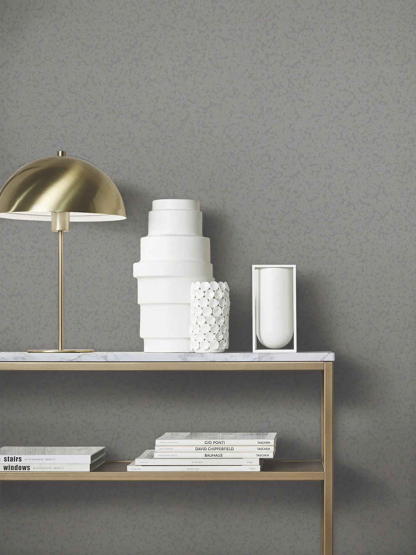 Antonina Vella Hudson - Pewter Wallpaper | Buy Online Antonina Vella Hudson wallpaper, color Pewter, SKU MA34957