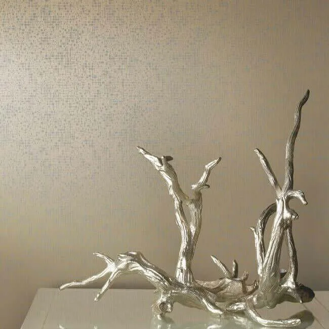 Antonina Vella Interactive wallpaper, color Taupe & Gold, SKU NW3512