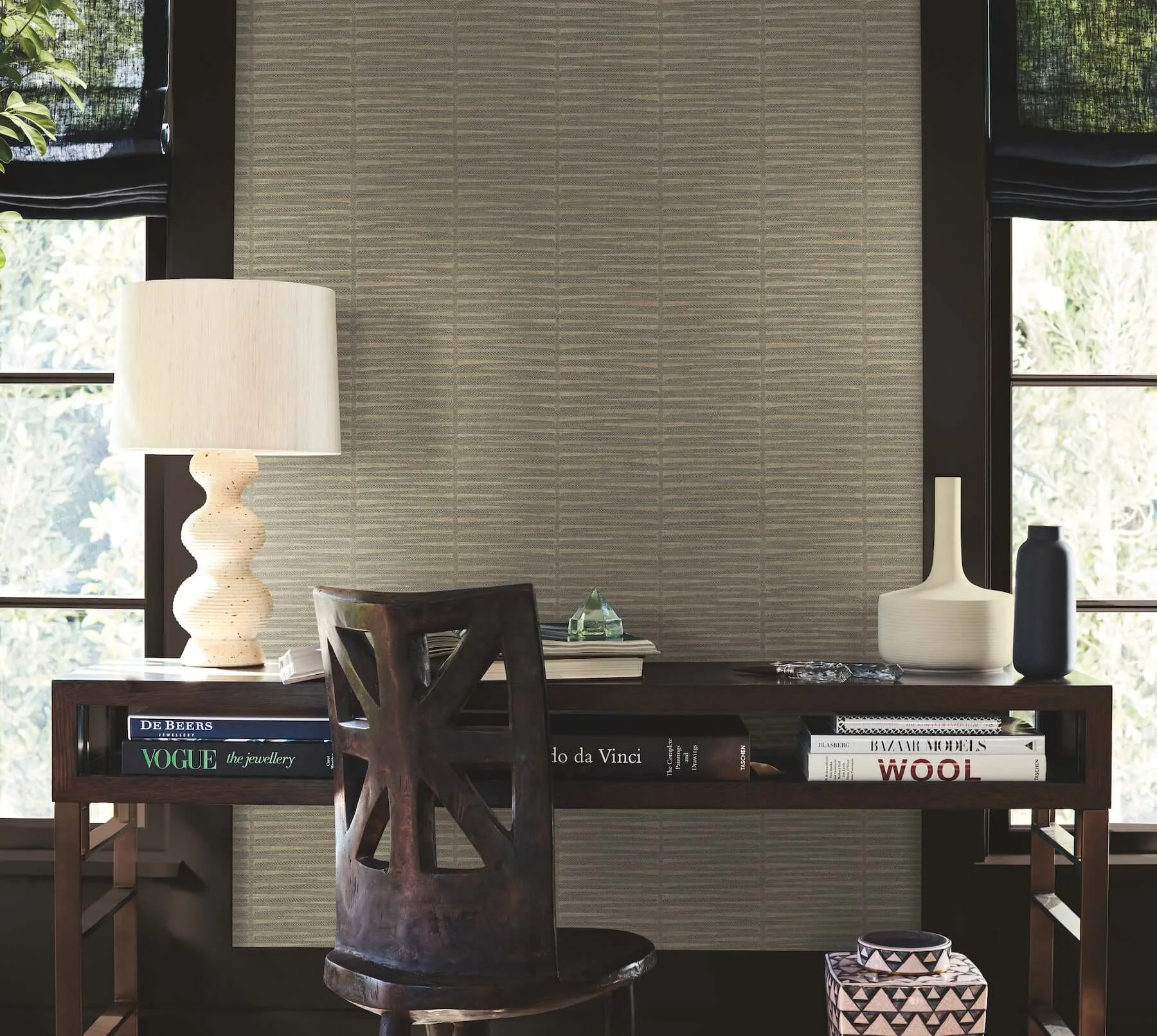 Antonina Vella Iringa - Mocha Wallpaper | Buy Online Antonina Vella Iringa wallpaper, color Mocha, SKU AB3055