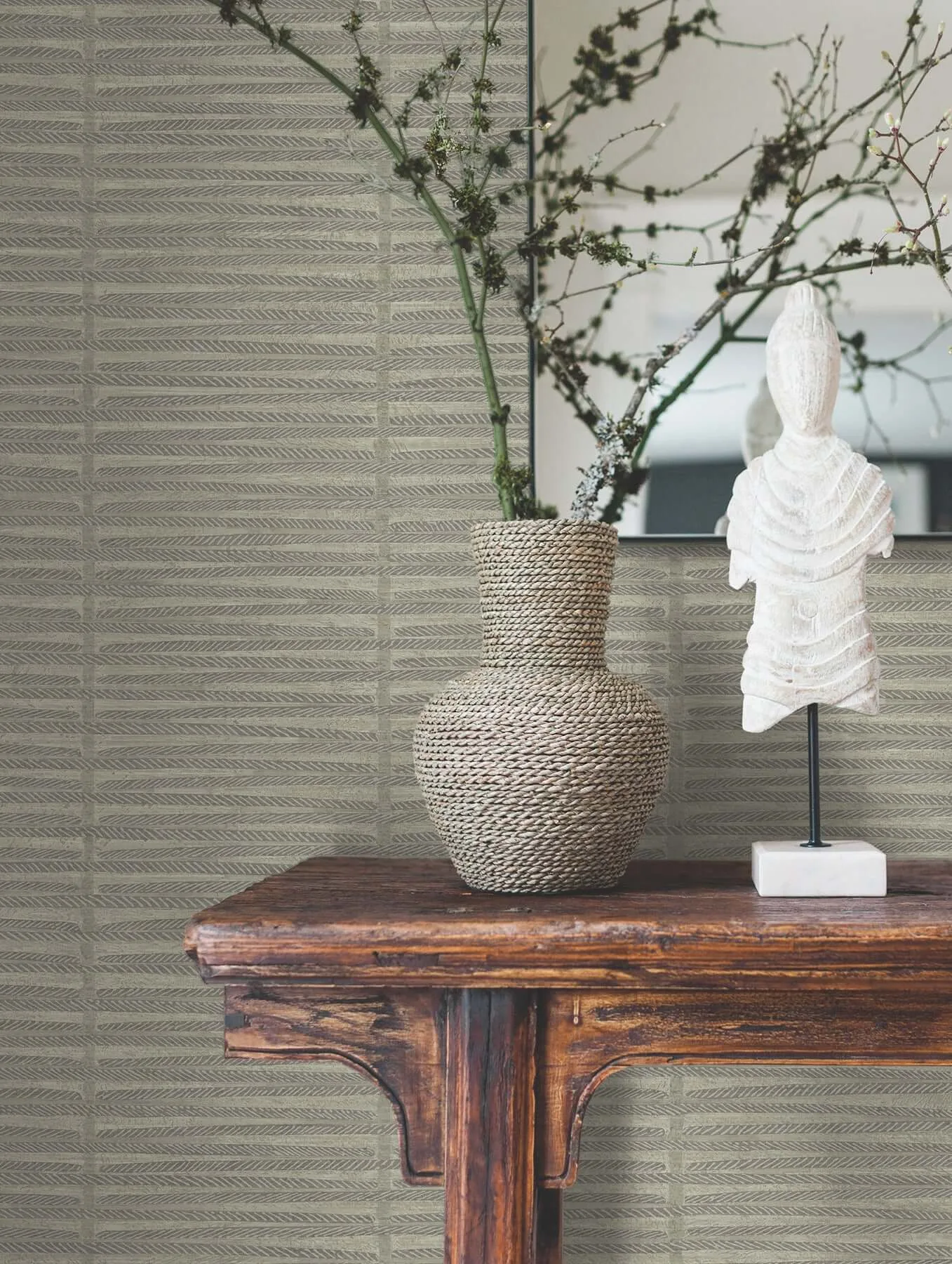 Antonina Vella Iringa wallpaper, color Putty, SKU AB3052