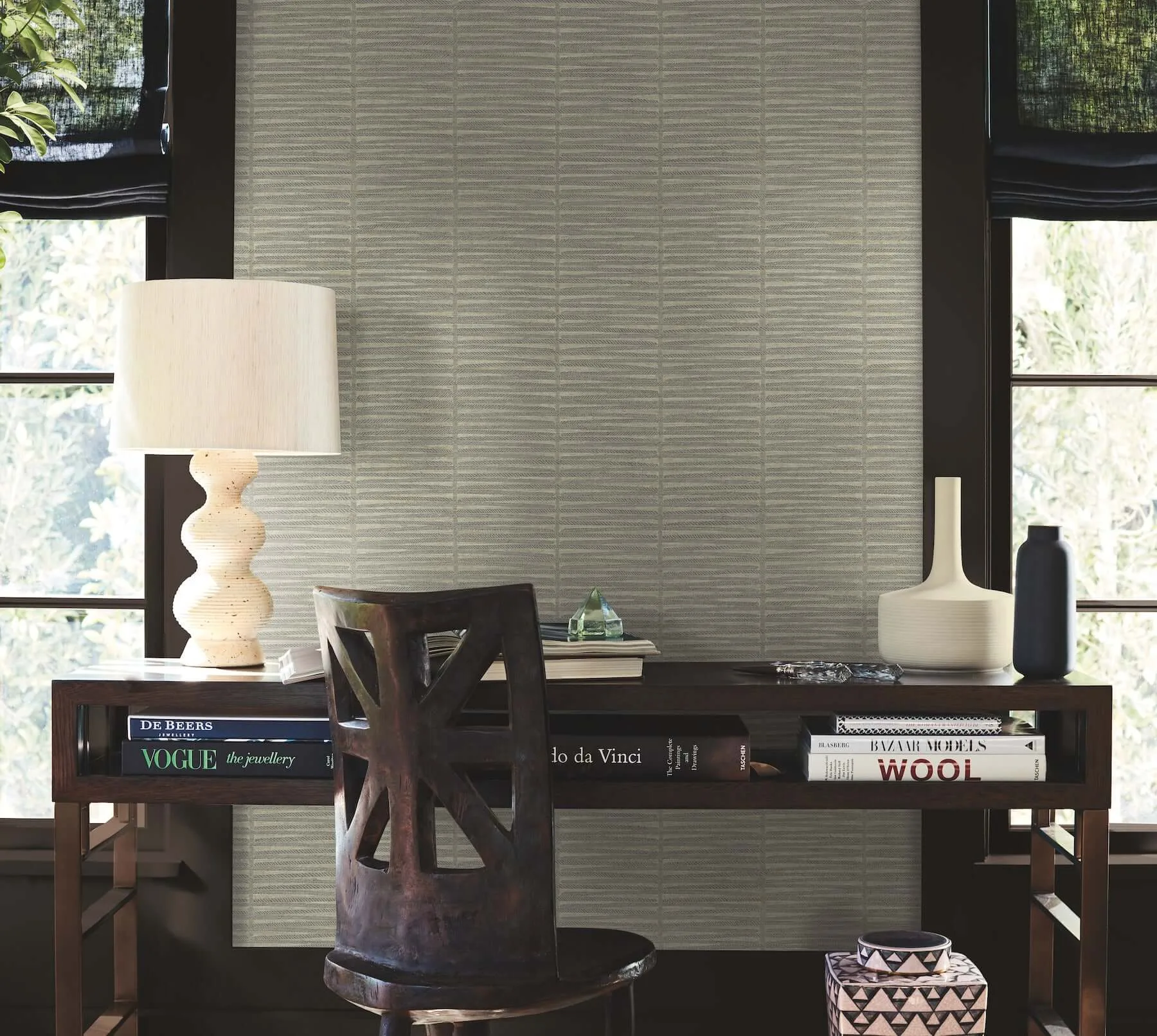 Antonina Vella Iringa - Putty Wallpaper | Buy Online Antonina Vella Iringa wallpaper, color Putty, SKU AB3052