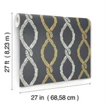 Antonina Vella Laureate - Off Black Wallpaper | Buy Online Antonina Vella Laureate wallpaper, color Off Black, SKU VP1324