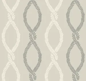 Antonina Vella Laureate wallpaper, color Grey, SKU VP1323
