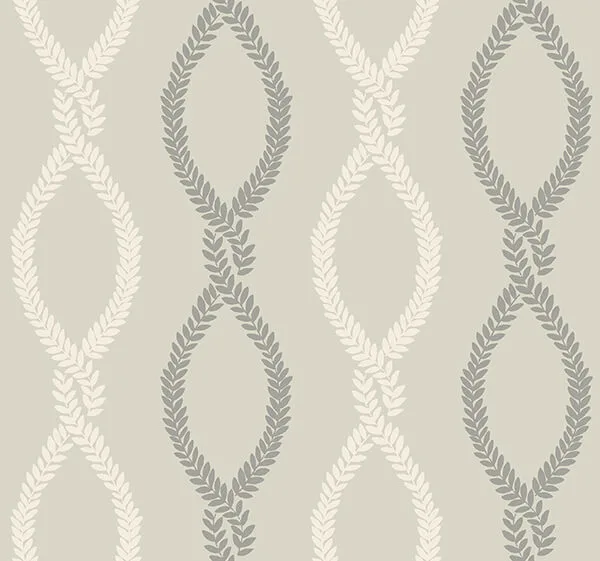 Antonina Vella Laureate wallpaper, color Grey, SKU VP1323