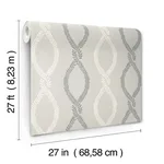 Antonina Vella Laureate - Grey Wallpaper | Buy Online Antonina Vella Laureate wallpaper, color Grey, SKU VP1323