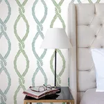 Antonina Vella Laureate - Blue & Green Wallpaper | Buy Online Antonina Vella Laureate wallpaper, color Blue & Green, SKU VP1321