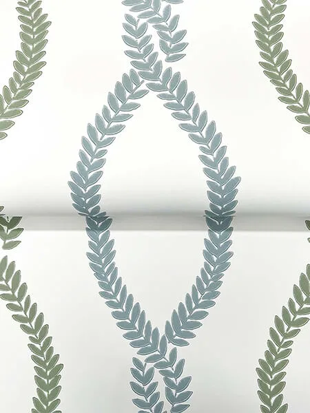 Antonina Vella Laureate - Blue & Green Wallpaper | Buy Online Antonina Vella Laureate wallpaper, color Blue & Green, SKU VP1321