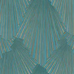 Antonina Vella Lumiere - Teal Wallpaper | Buy Online Antonina Vella Lumiere wallpaper, color Teal, SKU MA35850
