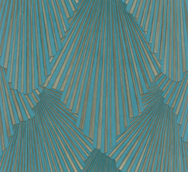 Antonina Vella Lumiere wallpaper, color Teal, SKU MA35850