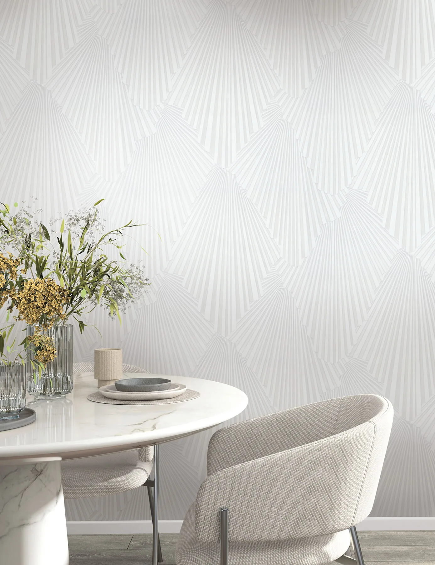 Antonina Vella Lumiere wallpaper, color White, SKU MA35845