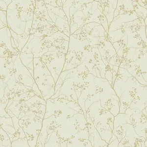 Antonina Vella Luminous Branches wallpaper, color Cream & Gold, SKU DD3812