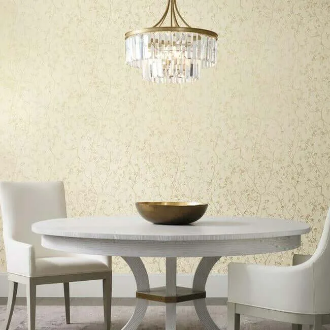 Antonina Vella Luminous Branches - Cream & Gold Wallpaper | Buy Online Antonina Vella Luminous Branches wallpaper, color Cream & Gold, SKU DD3812