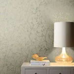 Antonina Vella Luminous Branches - Taupe & Silver Wallpaper | Buy Online Antonina Vella Luminous Branches wallpaper, color Taupe & Silver, SKU DD3815