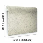 Antonina Vella Luminous Branches - Taupe & Silver Wallpaper | Buy Online Antonina Vella Luminous Branches wallpaper, color Taupe & Silver, SKU DD3815