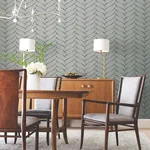 Antonina Vella Luminous Leaves - Charcoal & Silver Wallpaper | Buy Online Antonina Vella Luminous Leaves wallpaper, color Charcoal & Silver, SKU MD7163