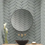 Antonina Vella Luminous Leaves - Charcoal & Silver Wallpaper | Buy Online Antonina Vella Luminous Leaves wallpaper, color Charcoal & Silver, SKU MD7163