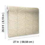 Antonina Vella Luminous Leaves - Neutral & Gold Wallpaper | Buy Online Antonina Vella Luminous Leaves wallpaper, color Neutral & Gold, SKU MD7162