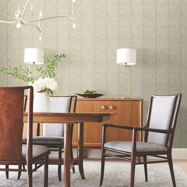 Antonina Vella Luminous Leaves - Neutral & Gold Wallpaper | Buy Online Antonina Vella Luminous Leaves wallpaper, color Neutral & Gold, SKU MD7162