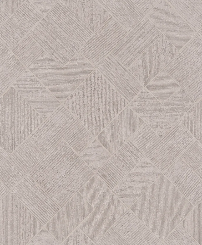 Antonina Vella Marquetry wallpaper, color Grey, SKU MA35510