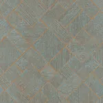 Antonina Vella Marquetry - Teal Wallpaper | Buy Online Antonina Vella Marquetry wallpaper, color Teal, SKU MA35512