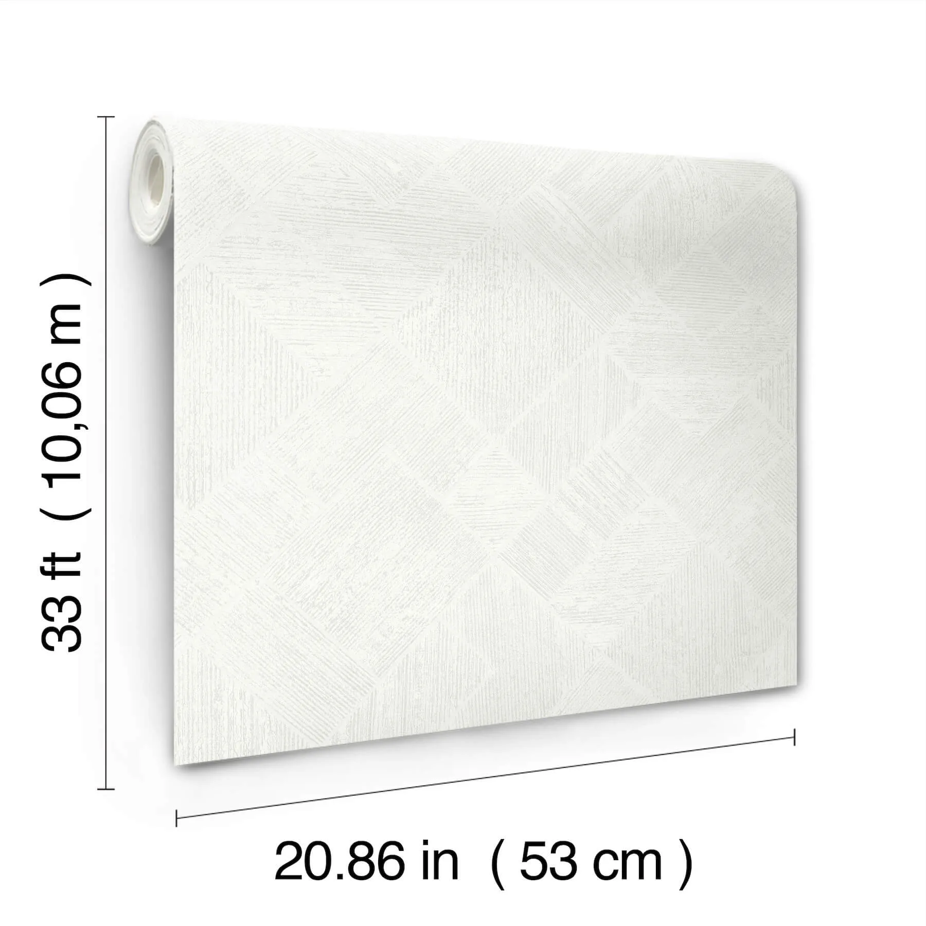 Antonina Vella Marquetry - White Wallpaper | Buy Online Antonina Vella Marquetry wallpaper, color White, SKU MA35508