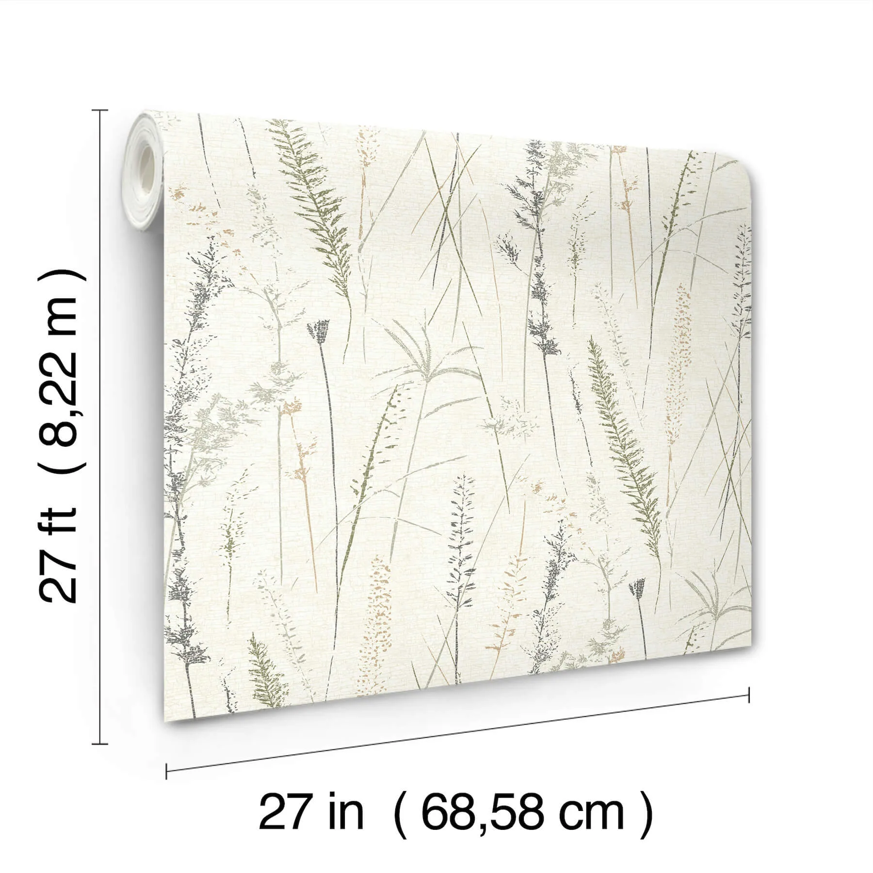 Antonina Vella Meadow Splendor - Charcoal Wallpaper | Buy Online Antonina Vella Meadow Splendor wallpaper, color Charcoal, SKU LL3240