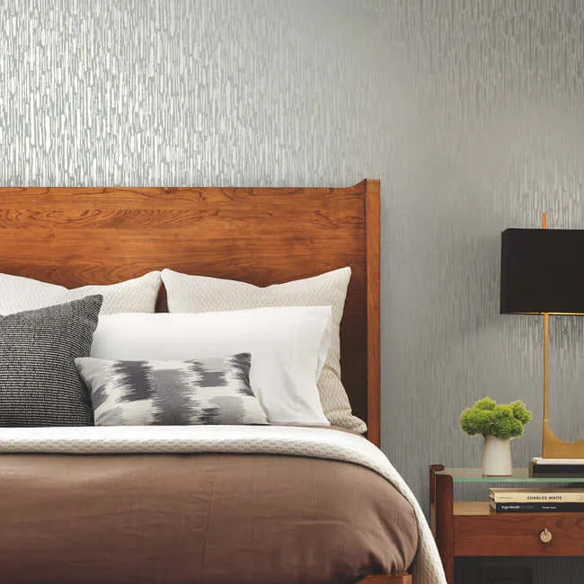 Antonina Vella Metallic Cascade - Pale Green & Silver Wallpaper | Buy Online Antonina Vella Metallic Cascade wallpaper, color Pale Green & Silver, SKU MD7153