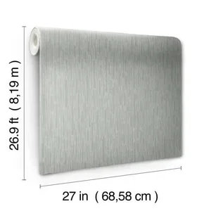 Antonina Vella Metallic Cascade wallpaper, color Spa & Silver, SKU MD7154