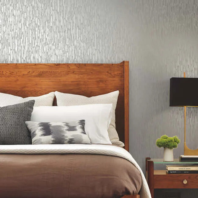 Antonina Vella Metallic Cascade - Spa & Silver Wallpaper | Buy Online Antonina Vella Metallic Cascade wallpaper, color Spa & Silver, SKU MD7154
