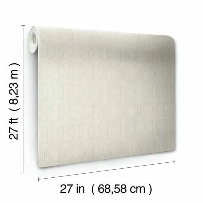 Antonina Vella Modern Chandelier wallpaper, color Cream, SKU BO6672