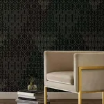 Antonina Vella Modern Chandelier - Black Wallpaper | Buy Online Antonina Vella Modern Chandelier wallpaper, color Black, SKU BO6674