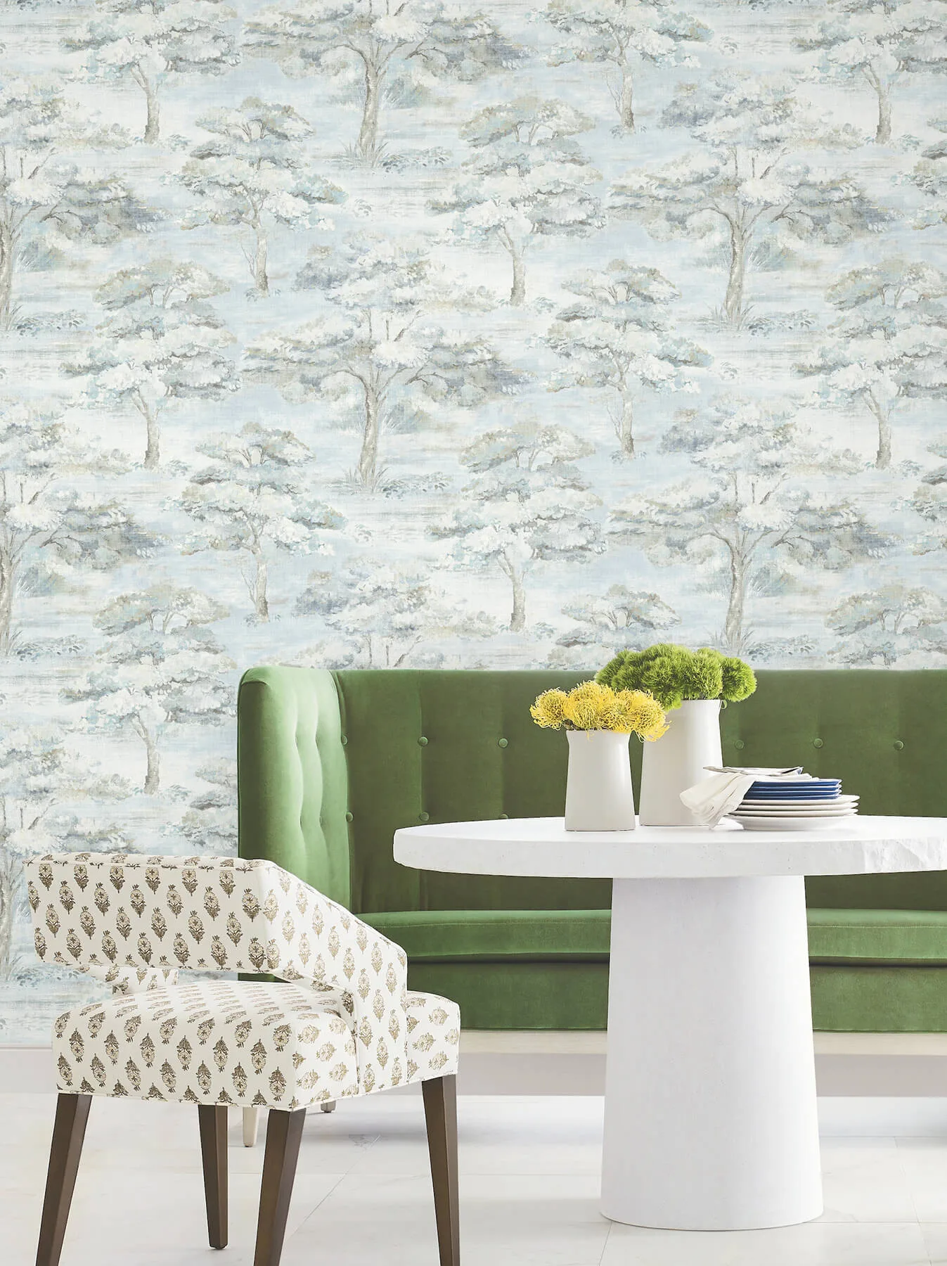Antonina Vella Moreno - Blue Wallpaper | Buy Online Antonina Vella Moreno wallpaper, color Blue, SKU LL3226