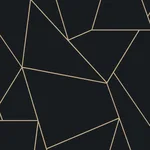 Antonina Vella Nazca wallpaper, color Black & Gold, SKU MD7181