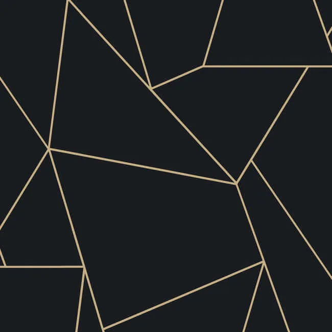 Antonina Vella Nazca wallpaper, color Black & Gold, SKU MD7181