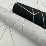 Antonina Vella Nazca wallpaper, color Black & Gold, SKU MD7181