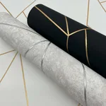 Antonina Vella Nazca wallpaper, color Black & Gold, SKU MD7181