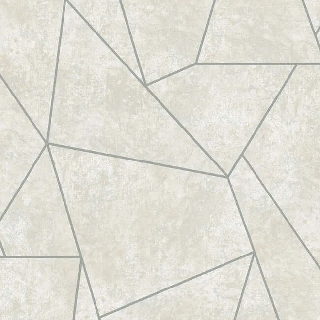 Antonina Vella Nazca wallpaper, color Neutral & Silver, SKU MD7183